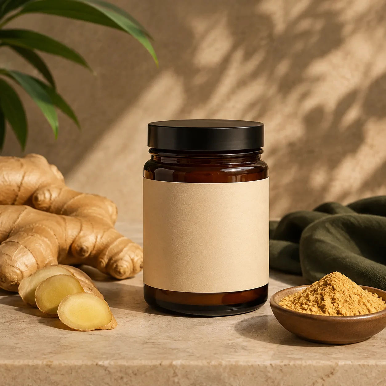 Organic Sun-Dried Ginger Powder